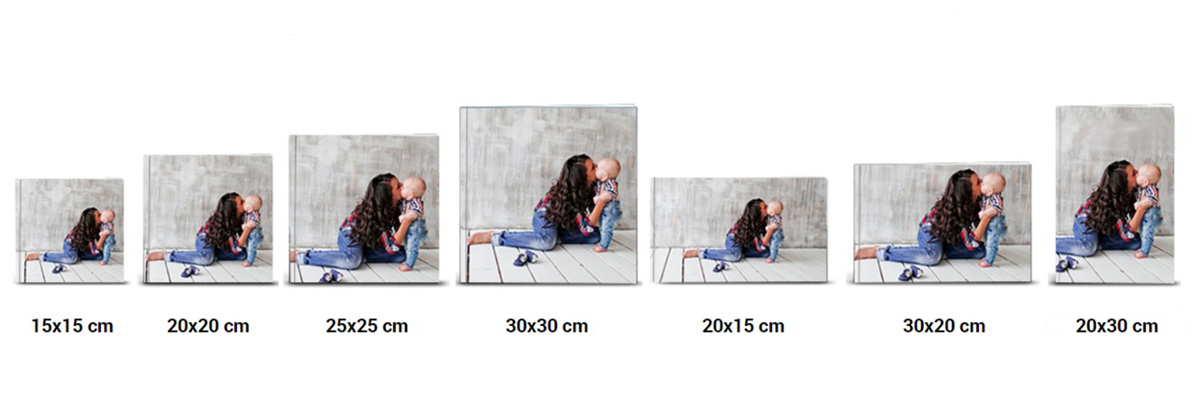How to create a photo book size and orientation